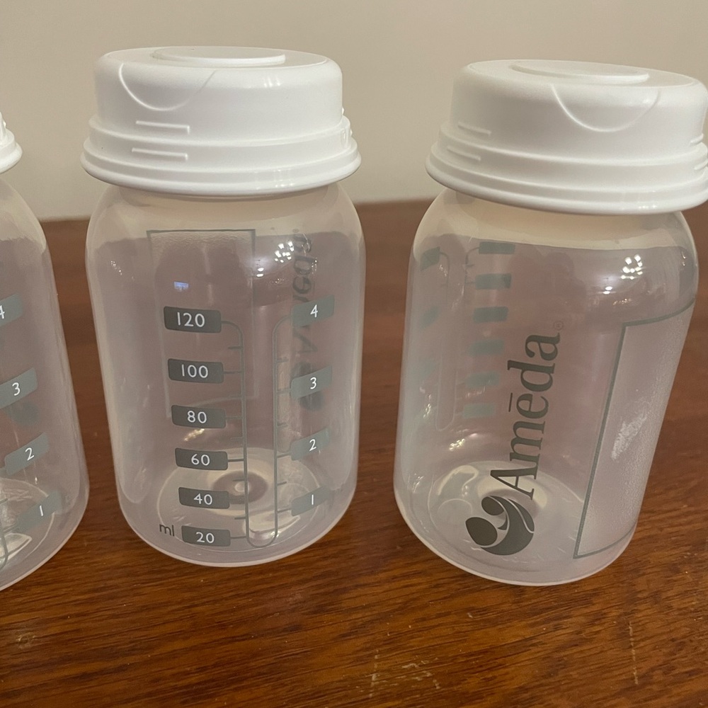 Ameda Baby Bottles Milk Storage Set of 4 - NEW - Picture 3 of 5